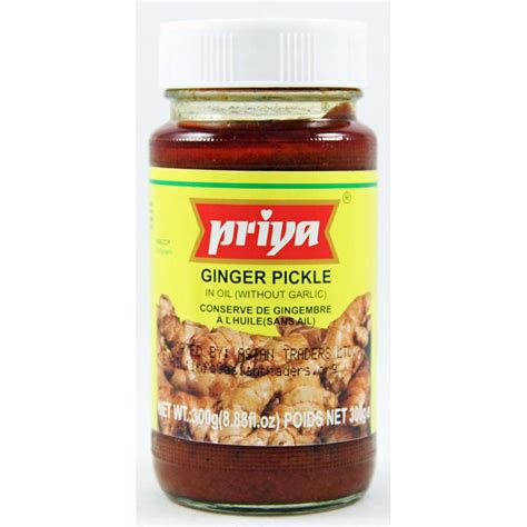 Priya Ginger Pickle 300g I Buy Online Asian Dukan