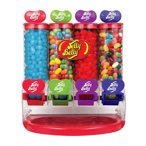 Simply crank the jelly belly mascot positioned on the side of the unit to release a small helping of beans. Jelly Belly My Favorites Jelly Beans Machine Dispenser