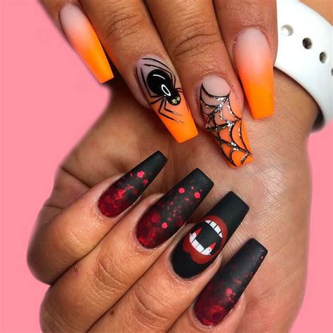 Halloween Nail Art Designs To Try For 2020 Black Halloween Nails