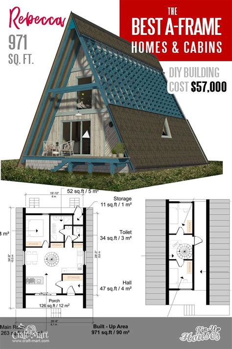 Cool A Frame Tiny House Plans Plus Tiny Cabins And Sheds Craft Mart In 2020 A Frame House