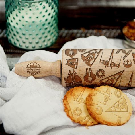 Laser Engraved Rolling Pins Emboss Dough With