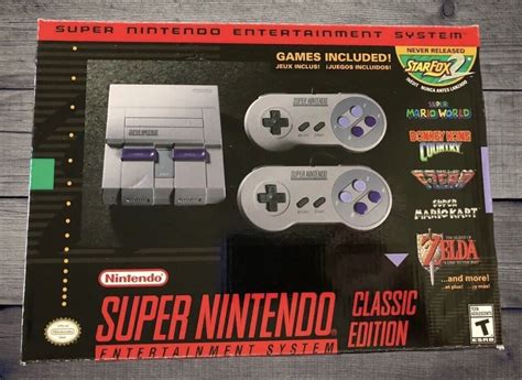 New Super Nintendo Snes Classic Mini Entertainment System Included 21