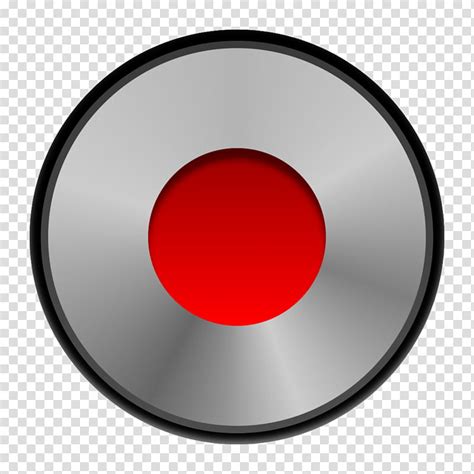 Record Round Gray And Red Button Transparent Background Png Clipart