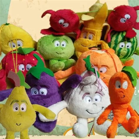 Goodness Gang Co Op Fruit Vegetables Soft Toy Plush Multi Listing Low