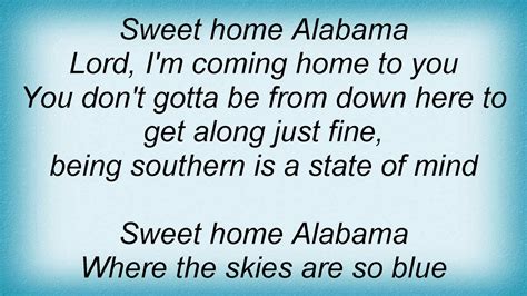 Jewel Sweet Home Alabama Lyrics Youtube