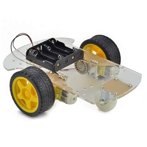 2wd Diy Transparent Motor Smart Robot Car Chassis Kit Electronics Hub