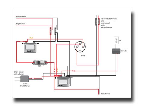Battery management wiring schematics for typical applications in marine battery charger wiring diagram, image size 332 x 372 px. Marine Inverter Charger Wiring Diagram - Wiring Diagram