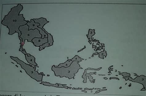 Peta Asia Tenggara Kosong Hitam Putih Turunkan Tensi Cepat