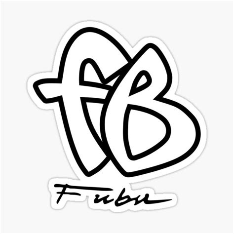 Fubu Fb Logo Black Version Sticker By Galihyuyu Redbubble