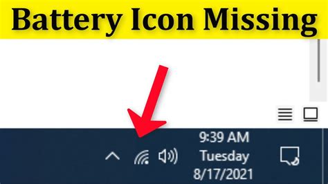 How To Fix Battery Icon Not Showing Missing Issue Windows 11 10 8