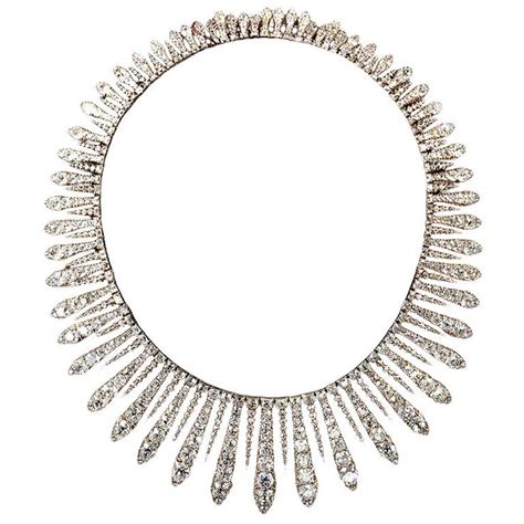 magnificent early victorian diamond fringe necklace fringe necklace diamond