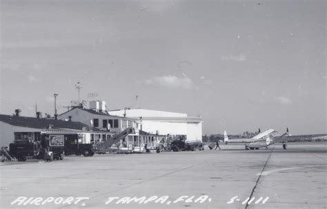 Airplane Us Fl Tampa Fl Rppc C1950s Early Tampa International Airport