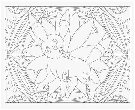 Pokemon Coloring Pages Umbreon Standard Printable Step By Step