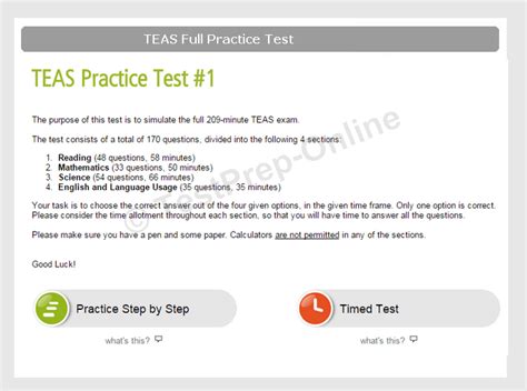 Free Ati Teas Practice Tests And Pdf Guides Testprep Online