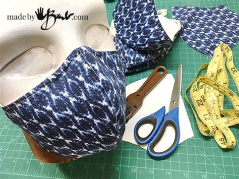 Diy Fitted Face Mask Made By Barb Free Pattern Designed To Fit Well