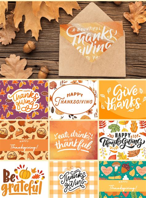 Printable Thanksgiving Cards 30 Free Printables