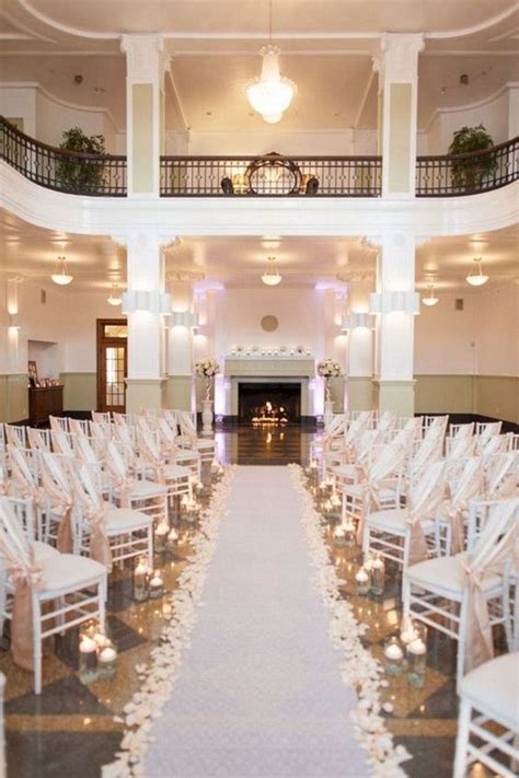20 Timeless Indoor Wedding Ceremony Decoration Ideas Wedding Ceremony