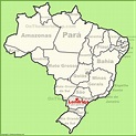 Londrina location on the Brazil map - Ontheworldmap.com