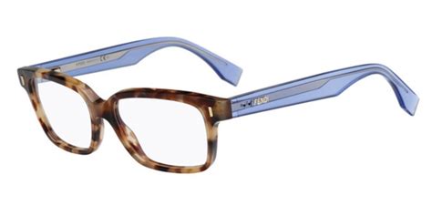 Fendi Ff 0035 Color Block 7ok Eyeglasses In Brown Havana Lilac Smartbuyglasses Usa