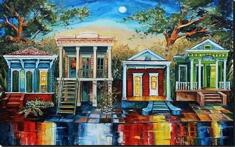 New Orleans Row Houses New Orleans Art Painting Pictures To Paint