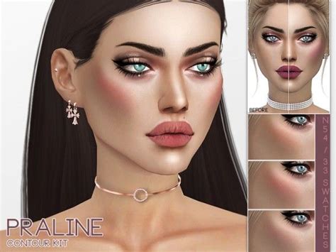 Contour Kit N54 By Praline Sims For The Sims 4 Spring4sims Sims 4