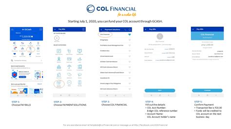 How To Fund My Col Account Through Gcash Helpdesk Page