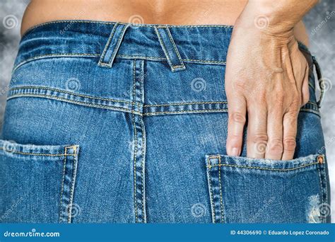 Woman With Jeans Topless Stock Photo Image Of Beautiful