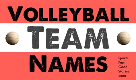 275 best volleyball team names sure to be a smash nombres de equipos nombres de equipo de