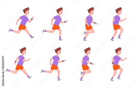 Man Run Cycle Animation Sprite Sheet Running Animation Frame By Frame