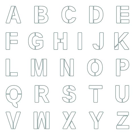 Free 8 Inch Letter Stencils Printable Printable Form Templates And Letter