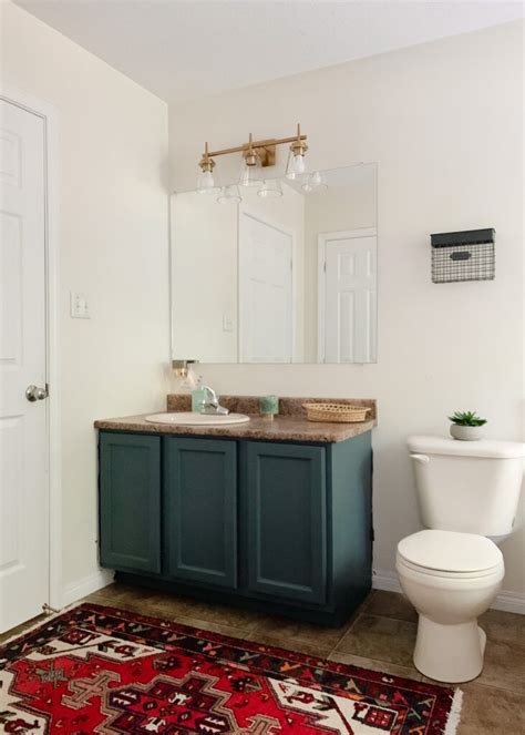 How To Paint Honey Oak Bathroom Cabinets Without Sanding Them