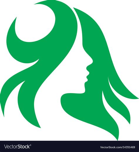 Logo Woman Silhouette Head Face Logo Royalty Free Vector