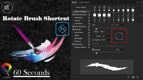 Rotate Brush Photoshop Shortcut Shorts Youtube