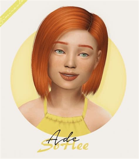 Simiracle Adedarma S So Hee Hair Retextured Kids Version Sims 4 Hairs