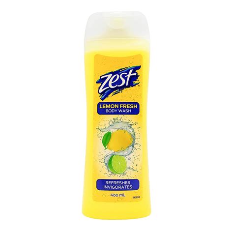 Zest Body Wash Lemon Fresh 400ml Bath And Body Product
