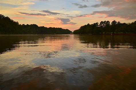 Lake Wedowee Alabama At Sunset Photograph By Michael Weeks