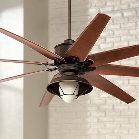 If you have a large patio or veranda, you'll need something much. 72" Predator Bronze Outdoor Ceiling Fan with Light Kit ...