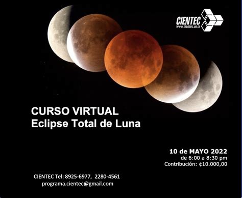 Curso Virtual Eclipse Total De Luna Mayo 2022 Fundación Cientec