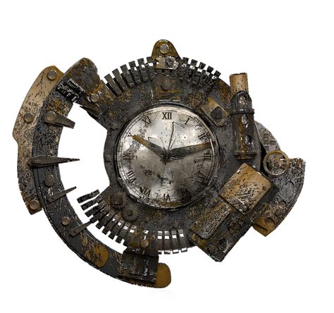 Download Isolated Steampunk Clock Royalty Free Stock Illustration Image