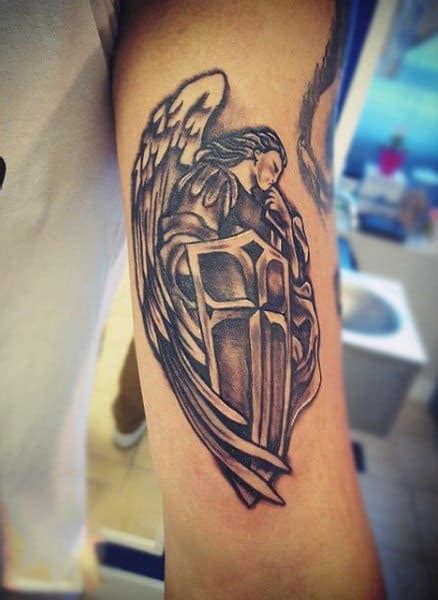 Guardian angel tattoos are a very popular choice for tattoos. 100 Guardian Angel Tattoos For Men - Spiritual Ink Designs