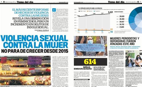 Violencia Sexual Con Cifras Altas Pese A La Pandemia La Prensa Gr Fica
