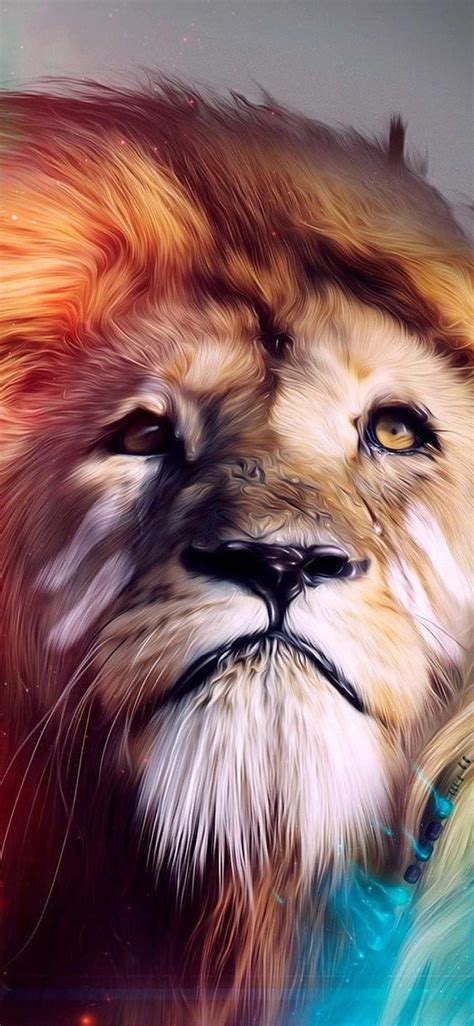 Beautiful For Apple Iphone X Funmary Colorful Lion Lion Lion Art