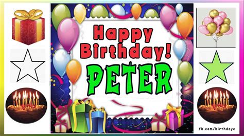 Happy Birthday Peter Images 