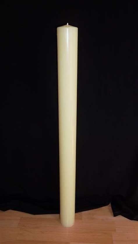 Giant 36 Inch Tall Church Pillar Candle With 10 Beeswax With Images