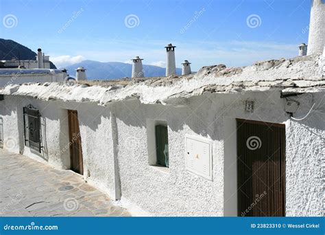 Old Spanish Medieval Houses In Bubion Spain Stock Photo Image 23823310