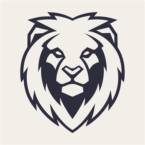 Lion Head Silhouette Svg