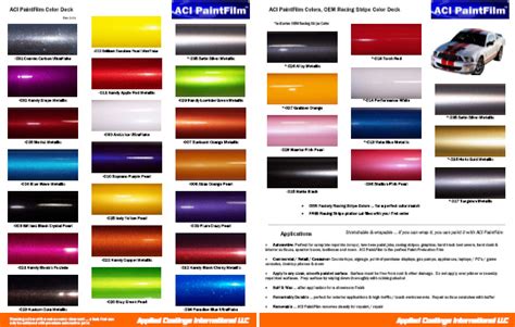 Ford Car Paint Color Charts Submited Images