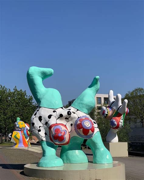 The Three Nanas Sculpture By Niki De Saint Phalle In Hanover Germany