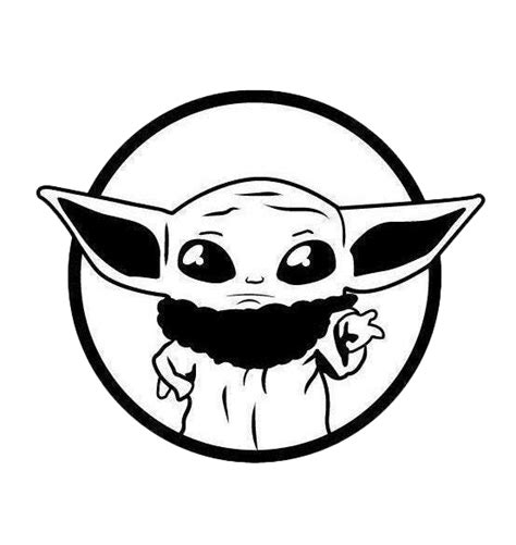 Baby Yoda Outline Google Search Baby Yoda Svg Yoda Svg Star Wars