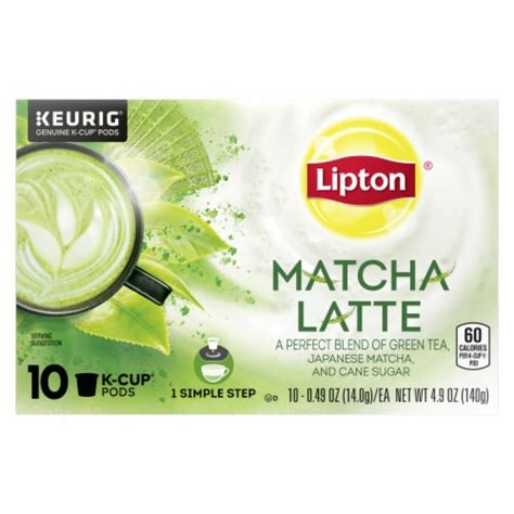 Lipton Matcha Latte Green Tea K Cup Pods 10 Ct Kroger